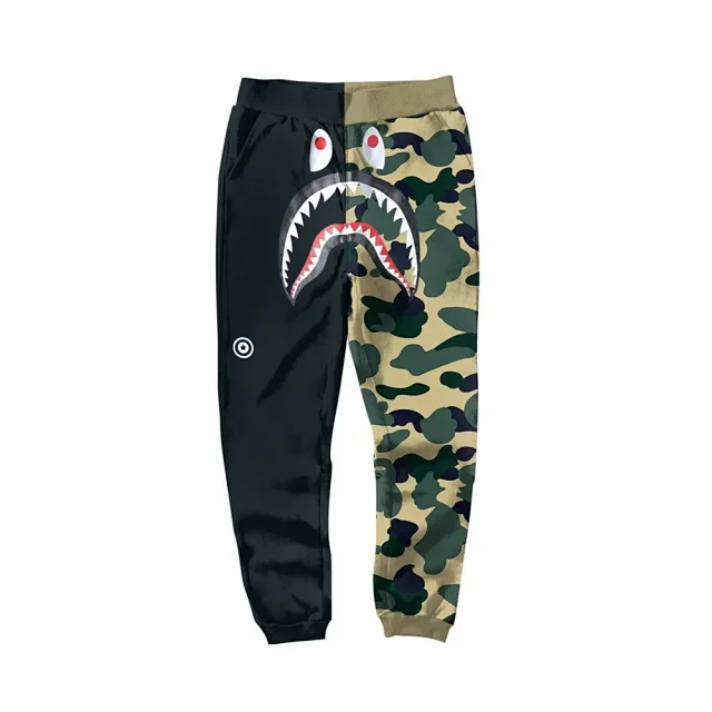 A BATHING APE Trousers Shark camouflage jogger product detail image 35