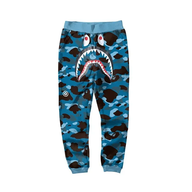 A BATHING APE Trousers Shark camouflage jogger product detail image 33