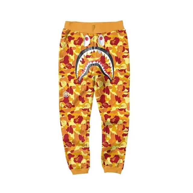 A BATHING APE Trousers Shark camouflage jogger product detail image 9