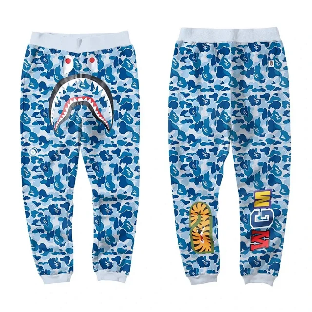 A BATHING APE Trousers Shark camouflage jogger product detail image 17