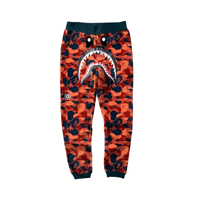 A BATHING APE Trousers Shark camouflage jogger product detail image 21