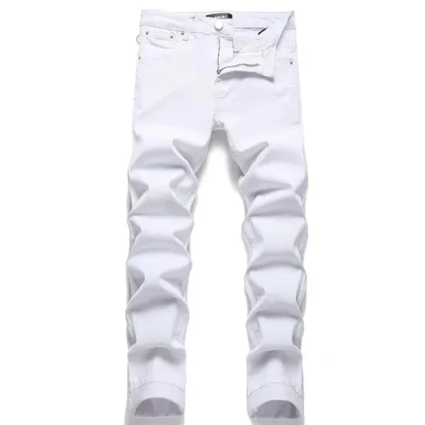 Amiri Distressed Patchwork Gray Jeans - 40