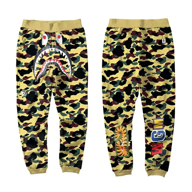 A BATHING APE Trousers Shark camouflage jogger product detail image 26