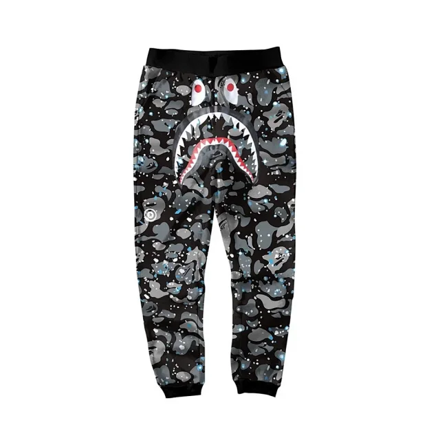 A BATHING APE Trousers Shark camouflage jogger product detail image 39