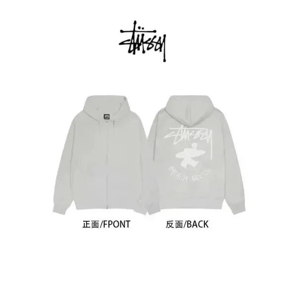 Stüssy 8-Ball Zip-Up Hoodie Black - 7