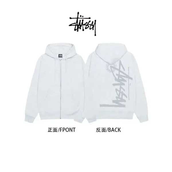 Stüssy 8-Ball Zip-Up Hoodie Black - 17