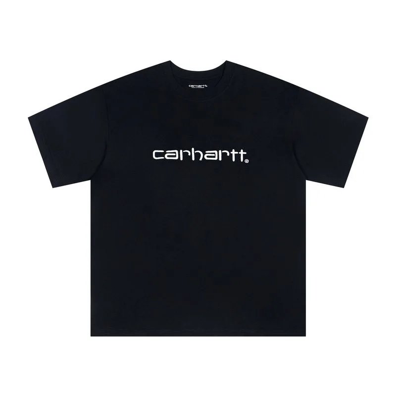 Black embroidery with white letters