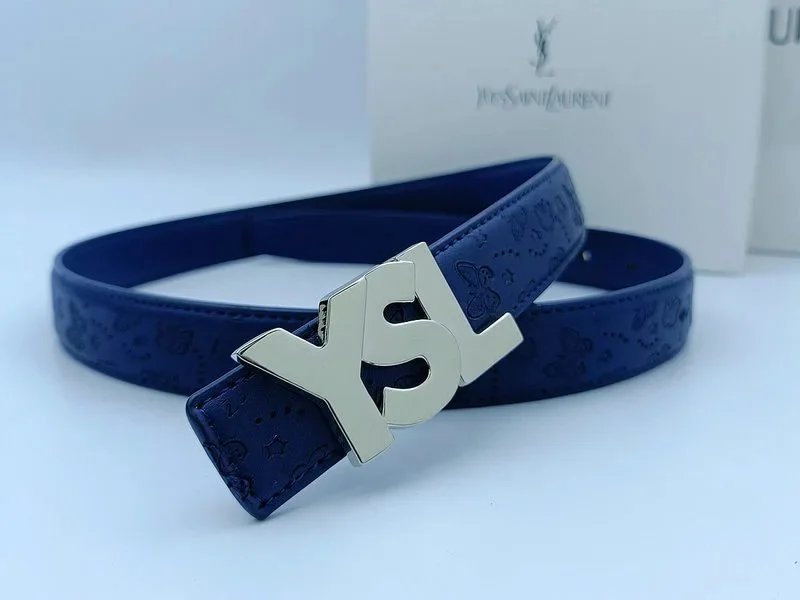 Butterfly Blue Silver Buckle