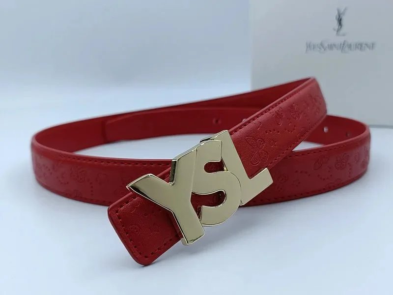 Butterfly red gold buckle
