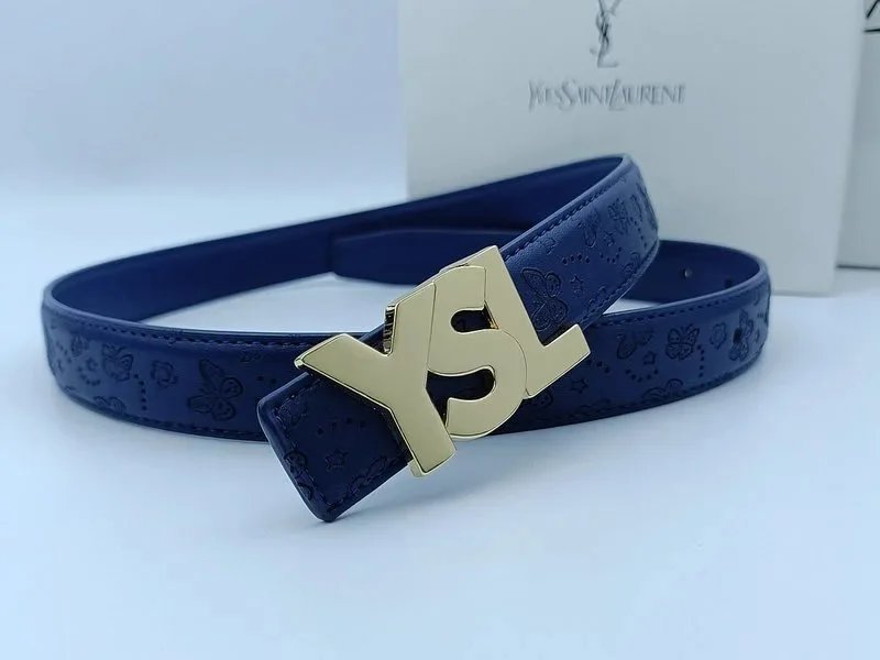 Butterfly Blue Gold Buckle