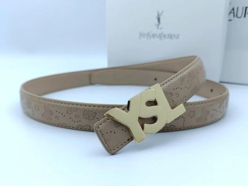 Butterfly khaki gold buckle