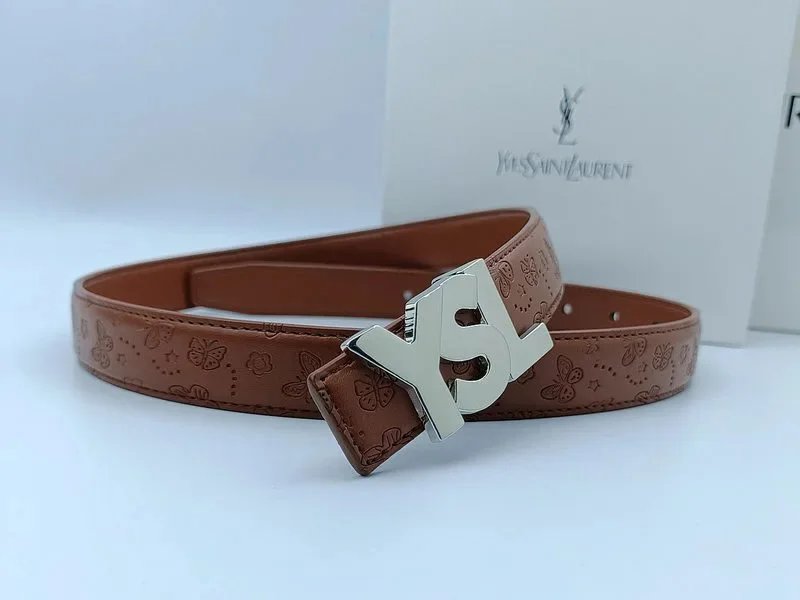 Butterfly Brown Silver Buckle
