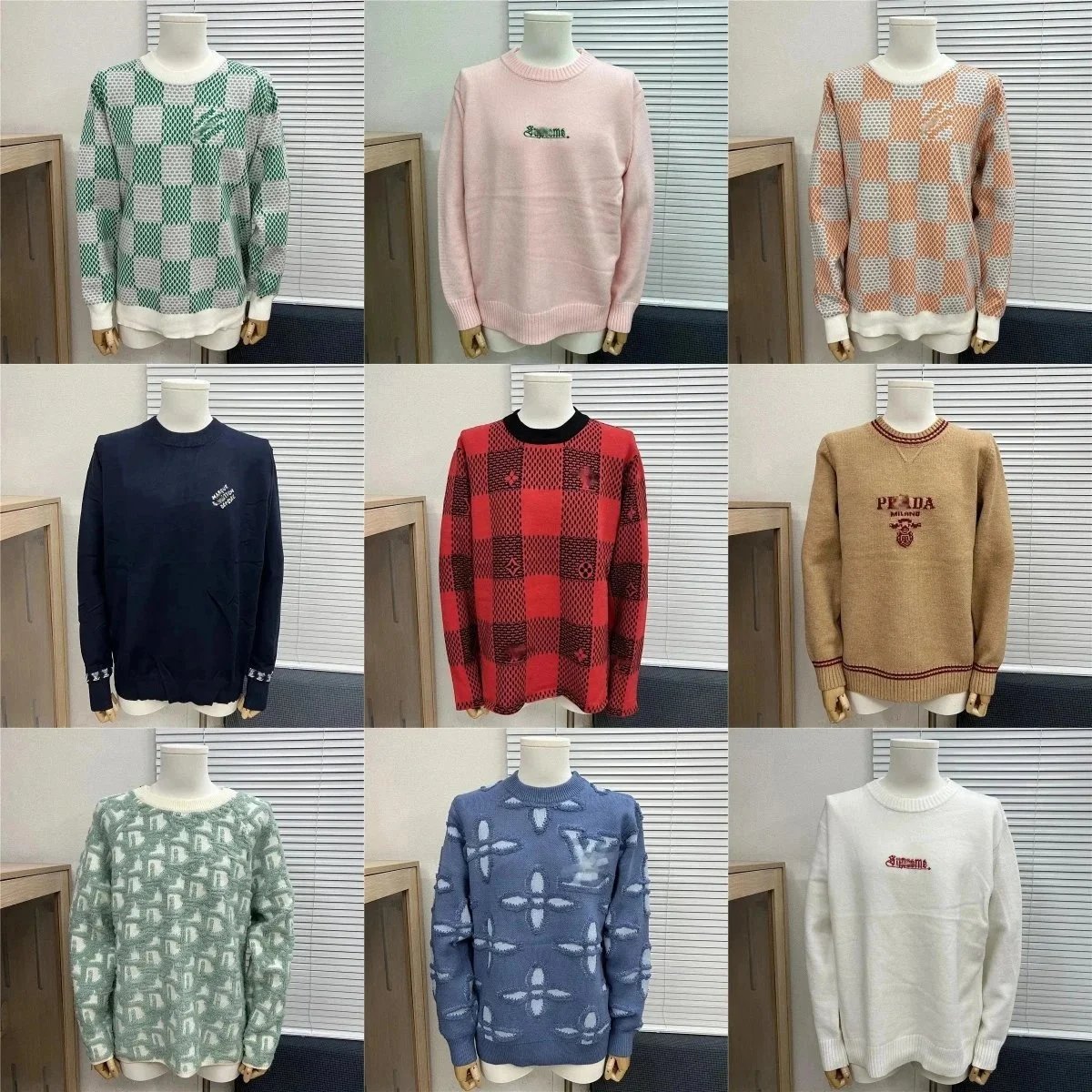 Supreme, Prada, Louis Vuitton 