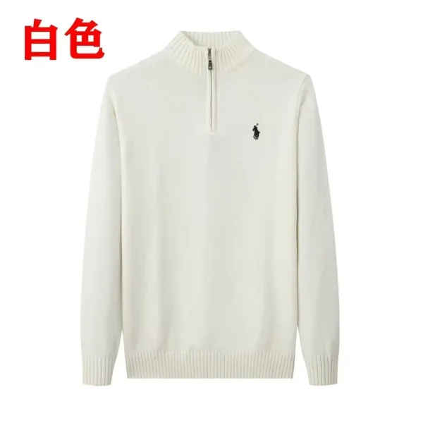 Ralph Lauren Half-Zip Knit Sweater Bright Blue - 6