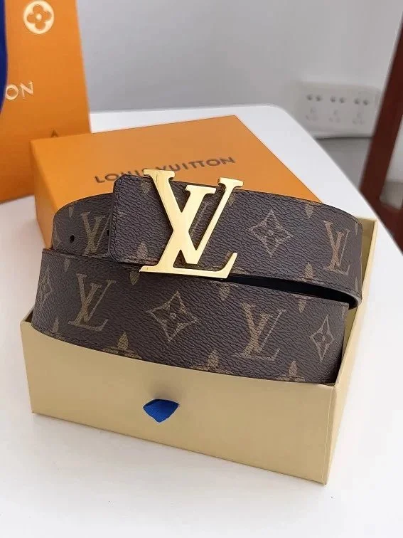 Louis Vuitton Belts Monogram canvas belt with LV buckle product detail image 3