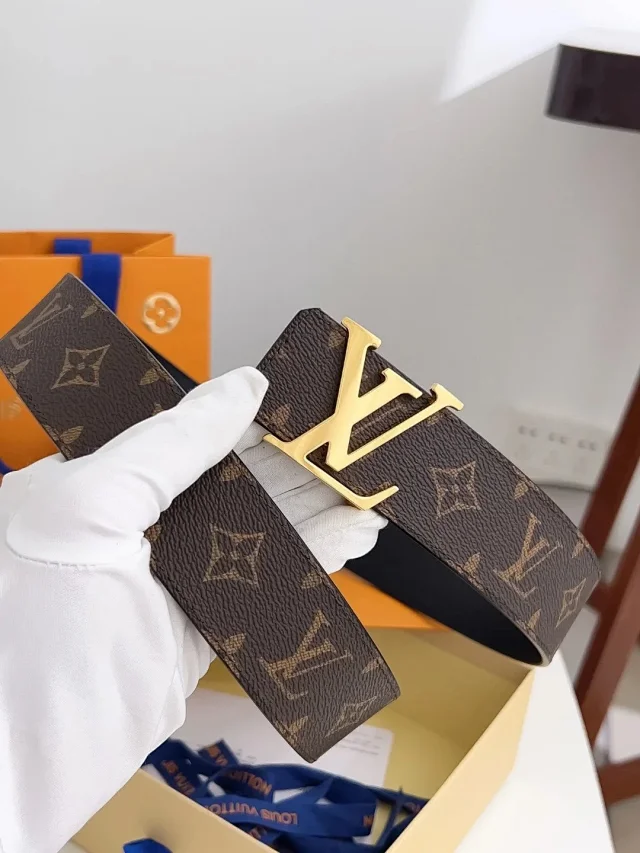 Louis Vuitton Belts Monogram canvas belt with LV buckle product detail image 5