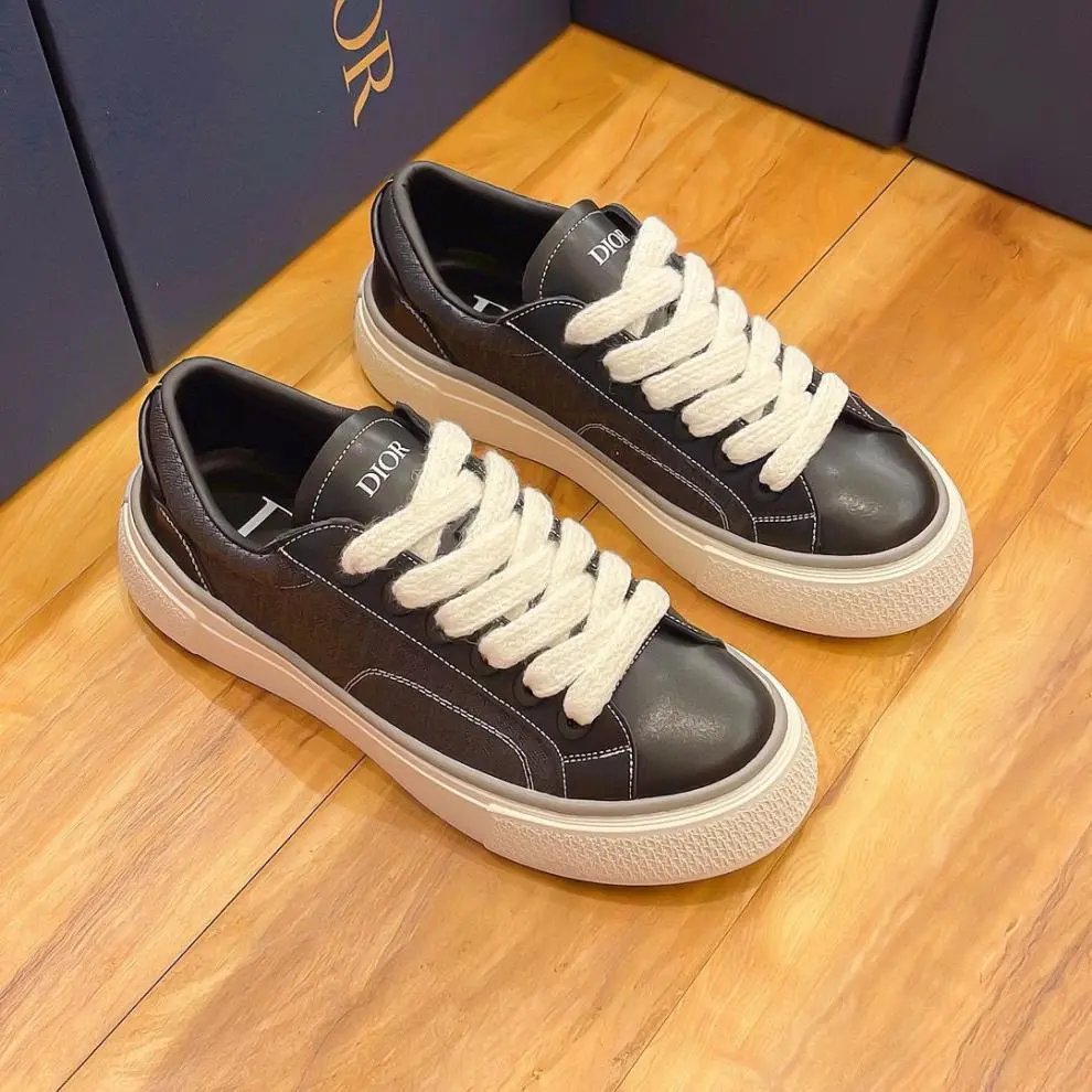 Dior B23 Multicolor Striped Suede Sneakers - 34