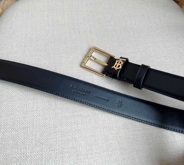 Burberry Belts Gold TB Monogram Buckle product detail image 3