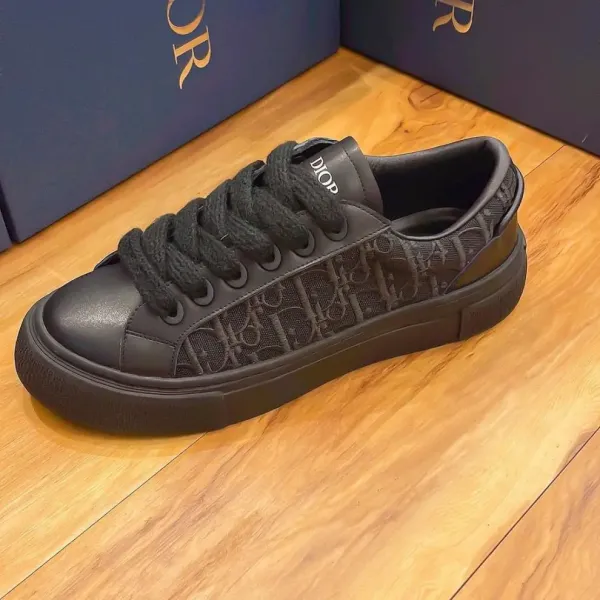 Dior B23 Multicolor Striped Suede Sneakers - 22