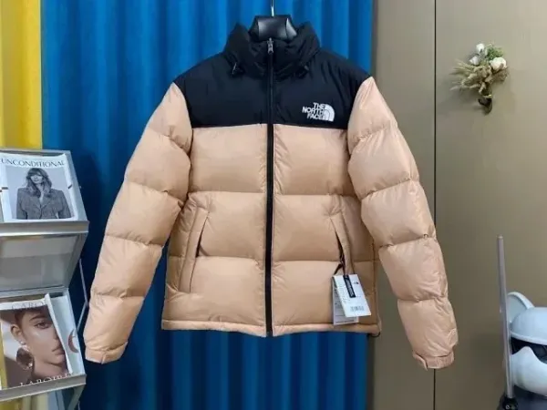 The North Face 1996 Retro Nuptse Yellow Black Down Jacket - 4