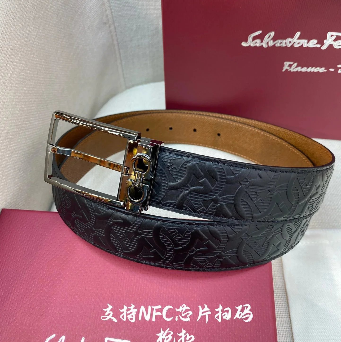 Burberry Belts Gold TB Monogram Buckle — 3