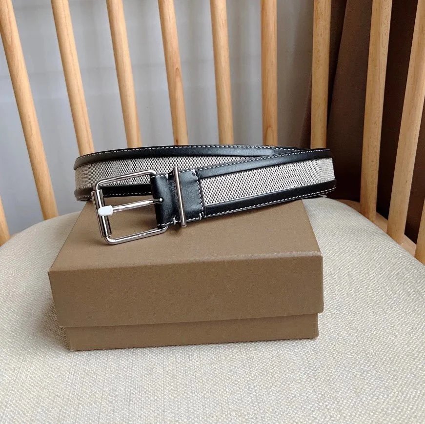 Burberry Belts Gold TB Monogram Buckle — 5