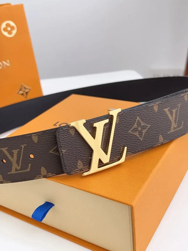 Louis Vuitton Belts Monogram canvas belt with LV buckle product detail image 7