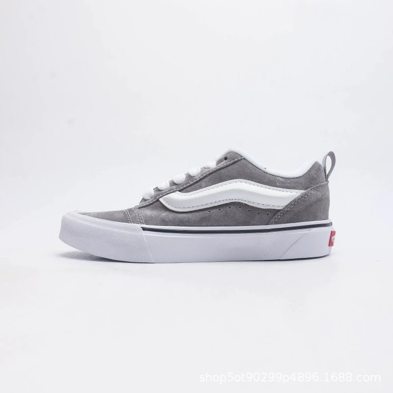 Vans Old Skool Low Gray Suede Sneakers - 6