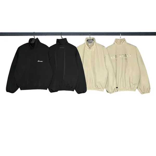 Essentials Half-Zip Windbreaker Black Outerwear - 4
