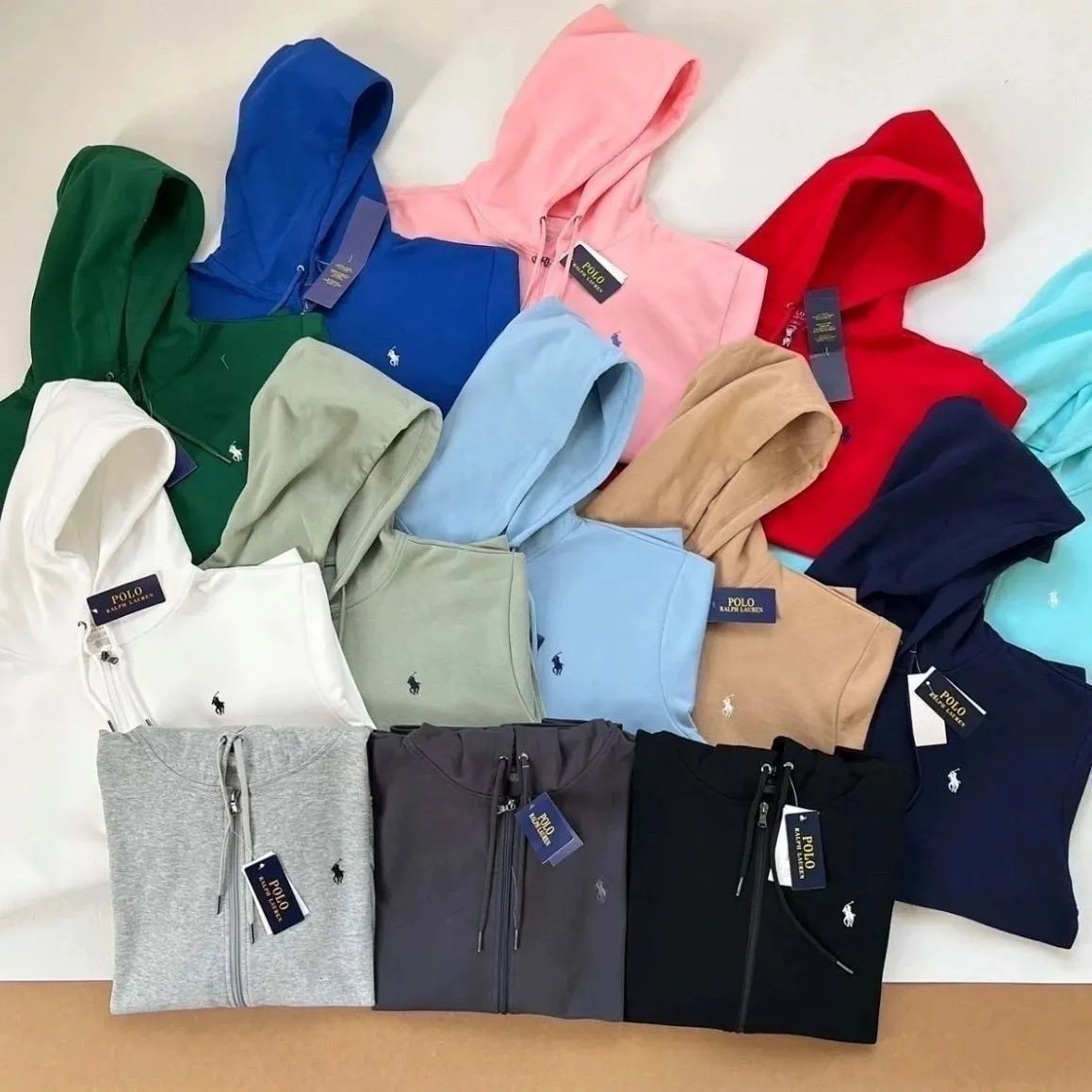 Ralph Lauren Classic Fit Full-Zip Hoodie Beige Hoodie - 2