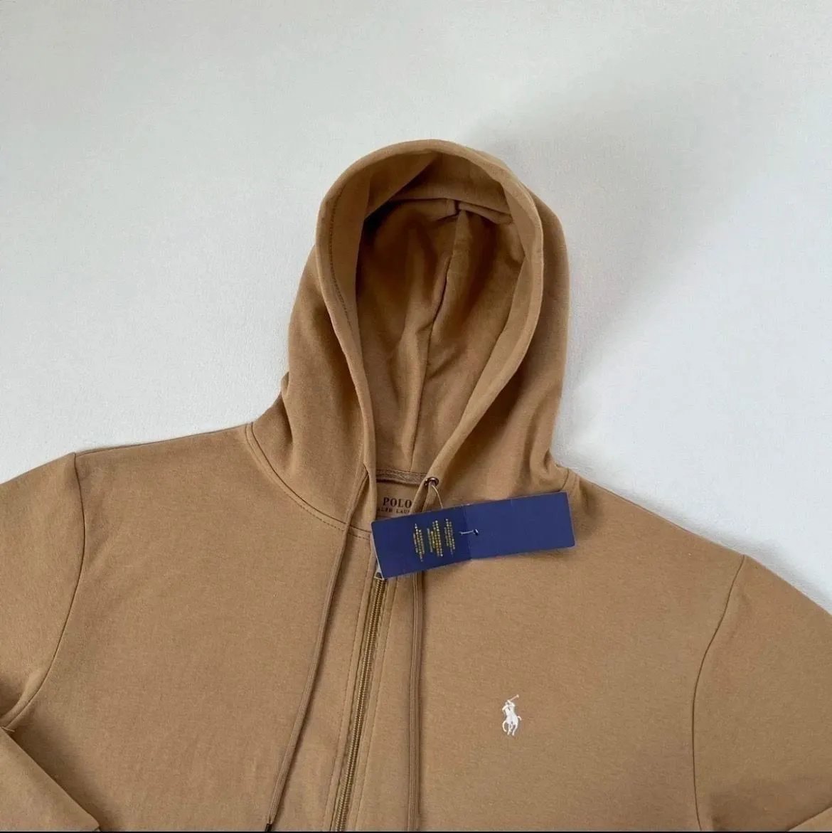 Ralph Lauren Classic Fit Full-Zip Hoodie Beige Hoodie - 9