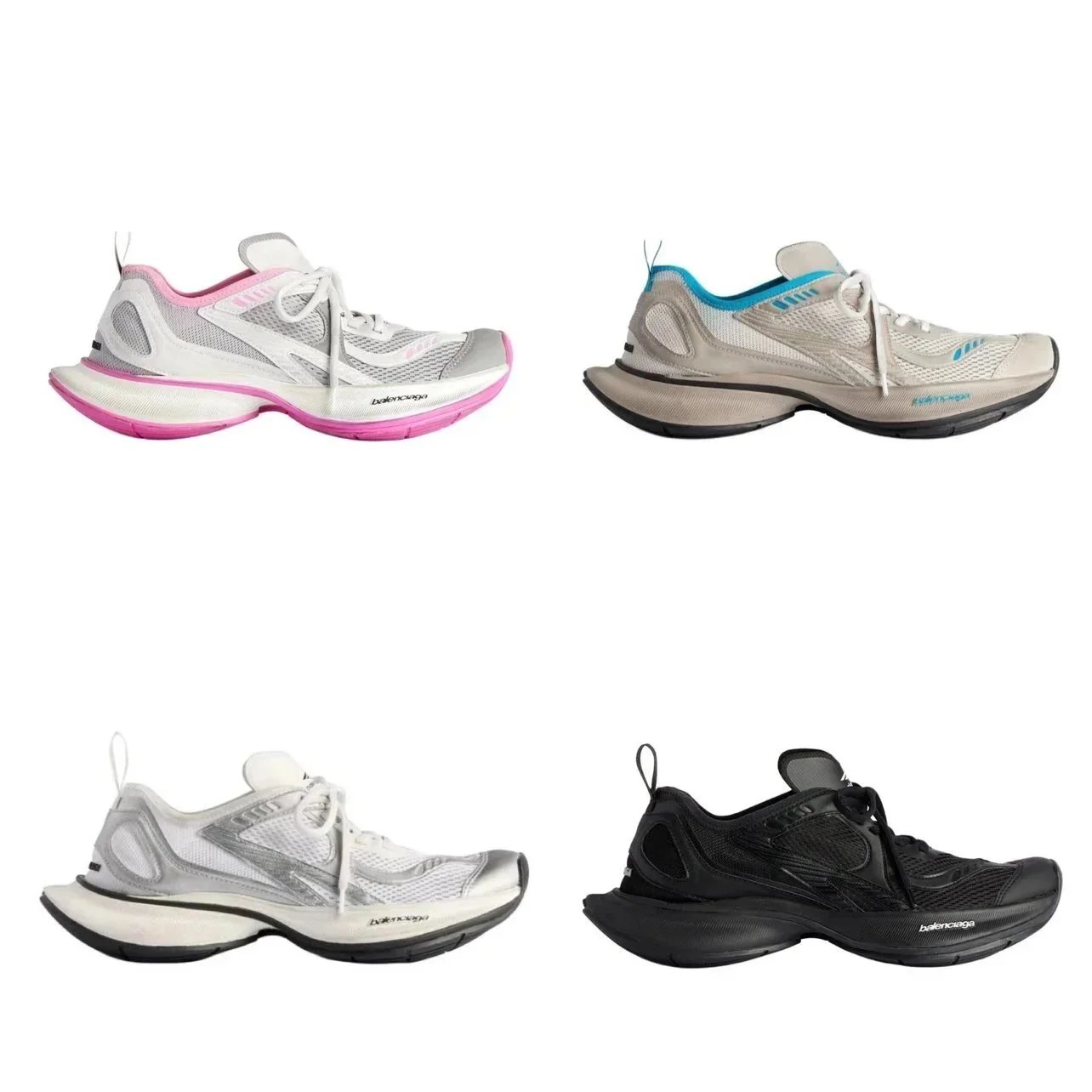 Balenciaga Silver Mesh Breathable Sneaker