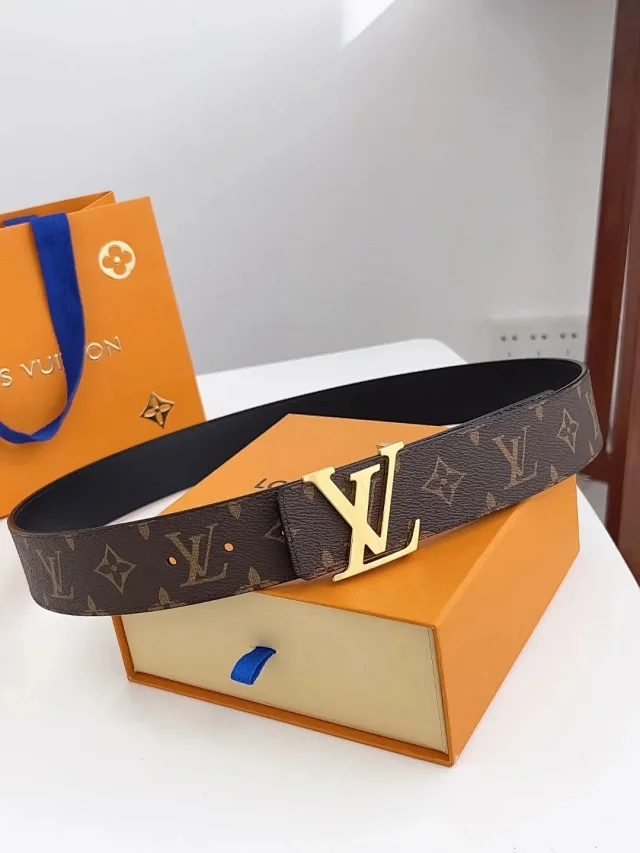 Louis Vuitton Belts Monogram canvas belt with LV buckle product detail image 2