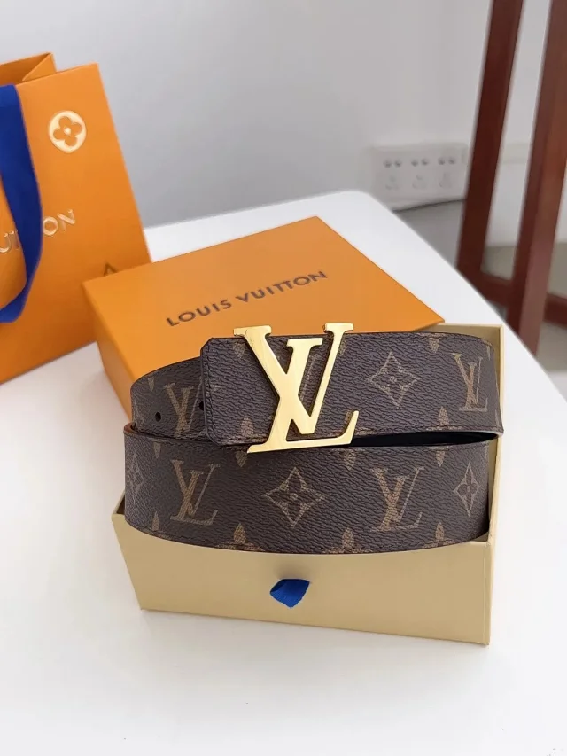 Louis Vuitton Belts Monogram canvas belt with LV buckle product detail image 4