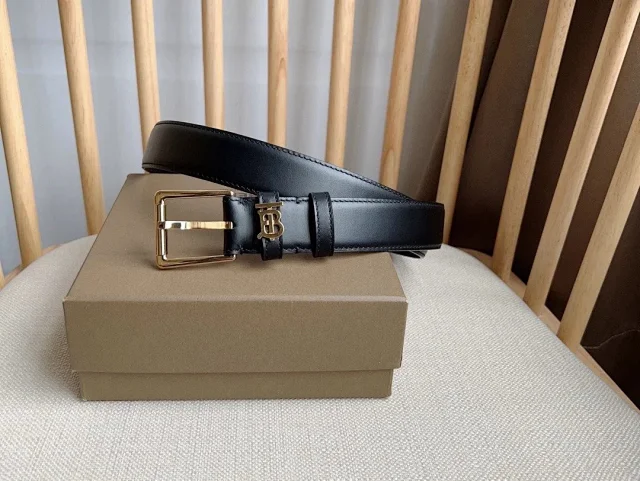 Burberry Belts Gold TB Monogram Buckle product detail image 2