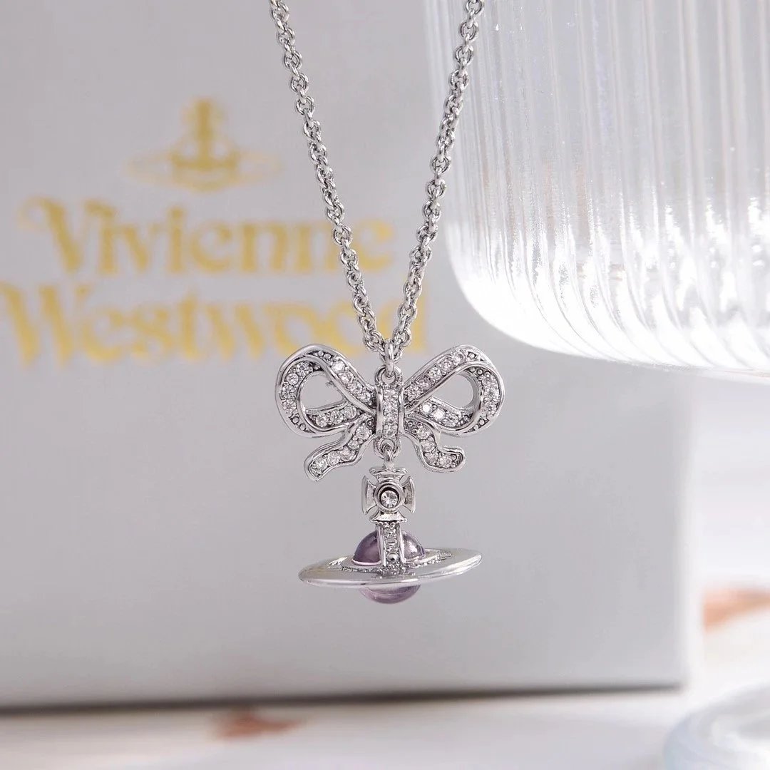 Vivienne Westwood Style Orb Double Pearl Choker Necklace