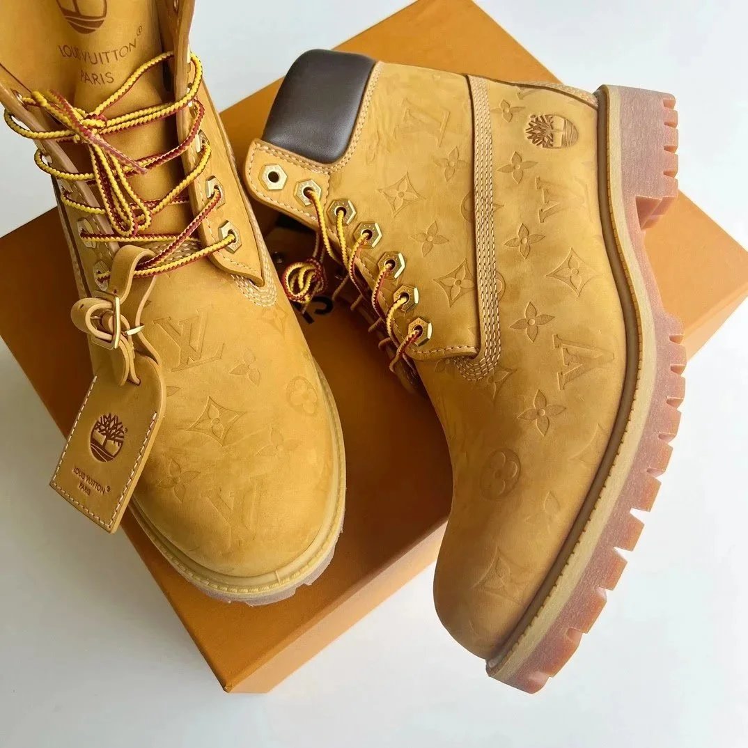 Louis Vuitton x Timberland Premium 6-Inch Boot Beige Monogram Boots - 7