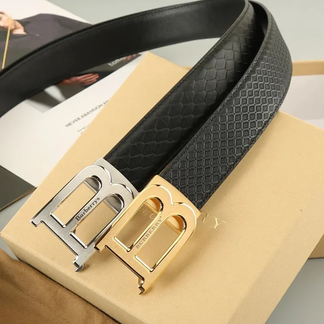 Burberry Belts Gold TB Monogram Buckle product detail image 6