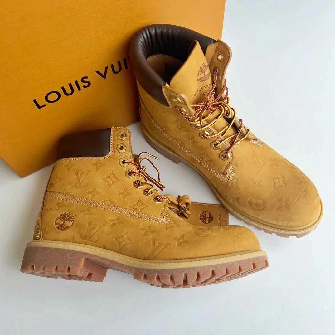 Louis Vuitton x Timberland Premium 6-Inch Boot Beige Monogram Boots - 9