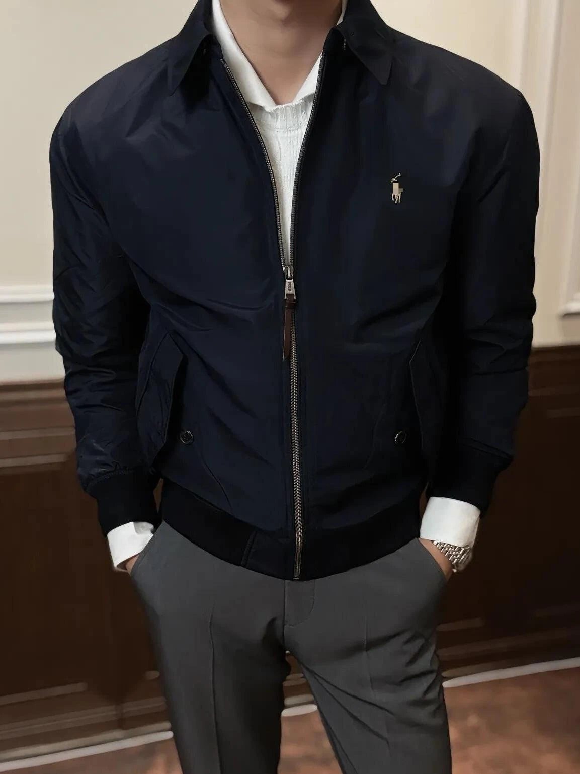 Embroidered Casual Waterproof Jacket photo 7