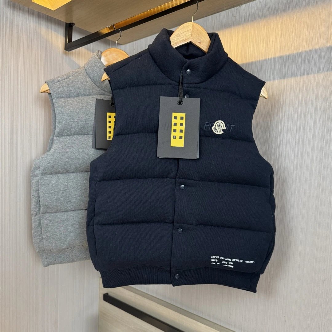 Front Navy Puffer Vest