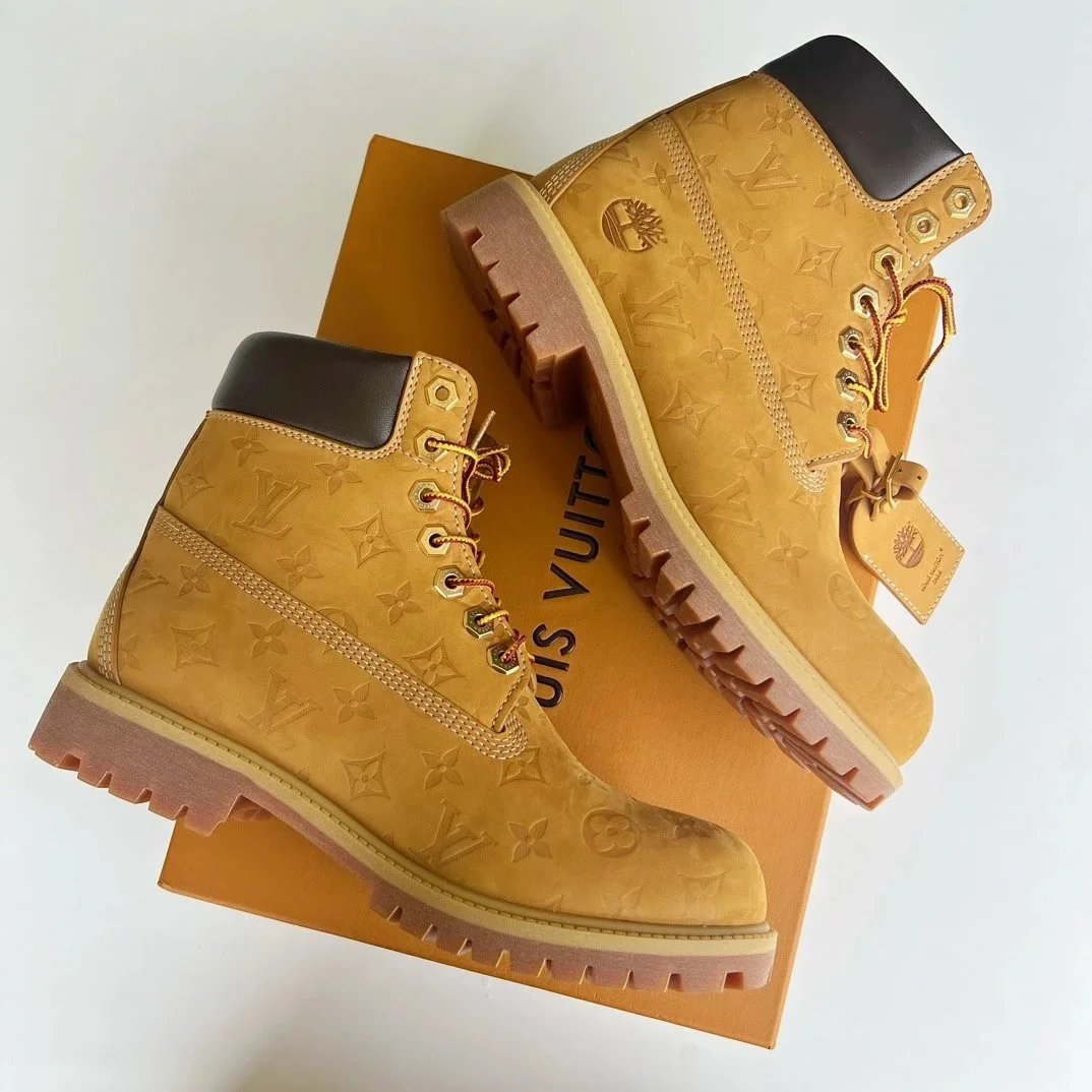 Louis Vuitton x Timberland Premium 6-Inch Boot Beige Monogram Boots - 12