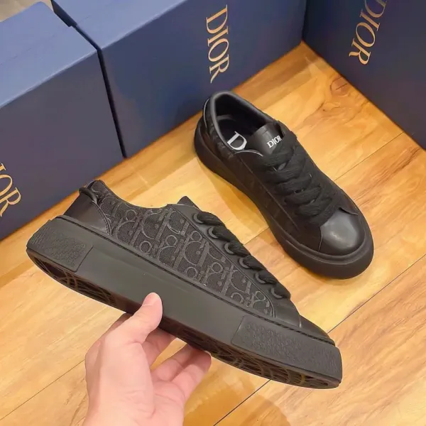 Dior B23 Multicolor Striped Suede Sneakers - 21