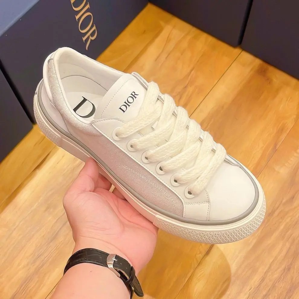 Dior B23 Multicolor Striped Suede Sneakers - 31
