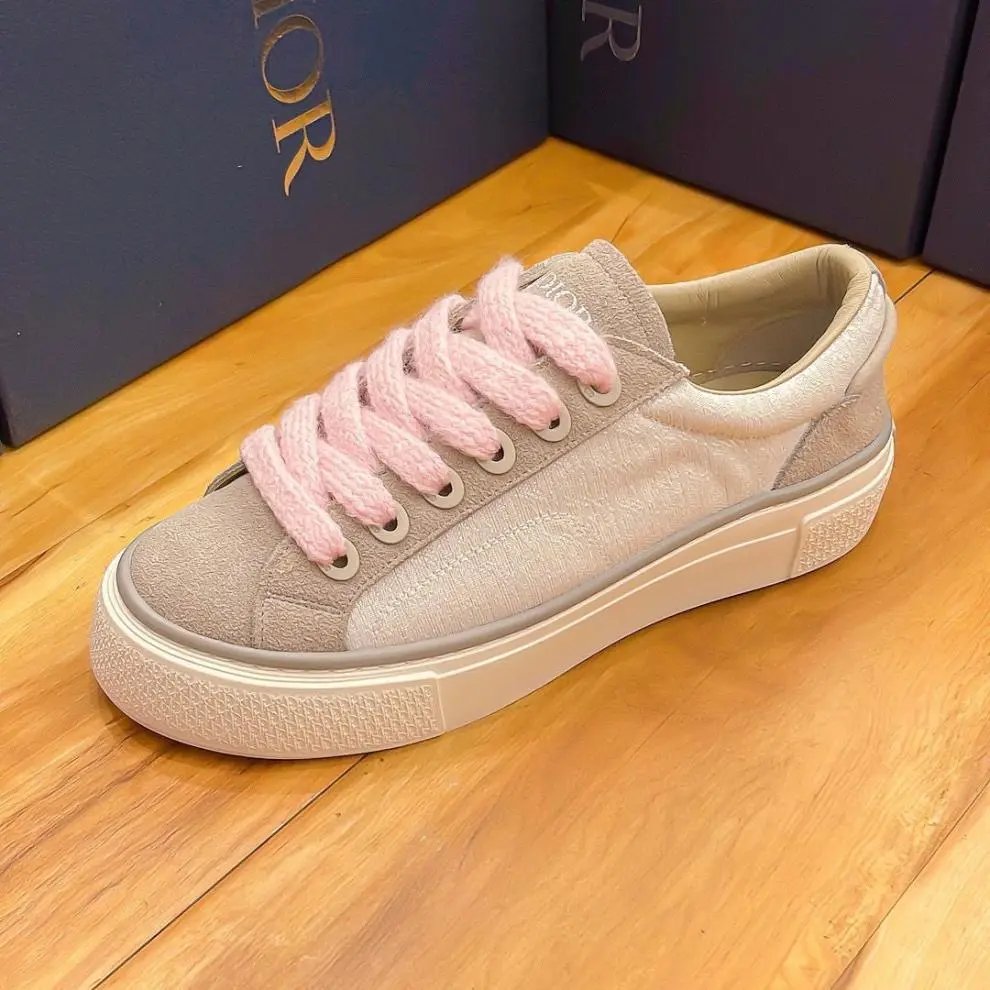 Dior B23 Multicolor Striped Suede Sneakers - 50