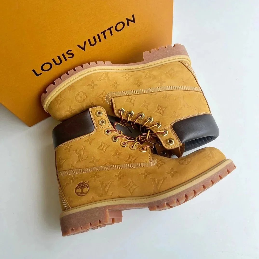 Louis Vuitton x Timberland Premium 6-Inch Boot Beige Monogram Boots - 11