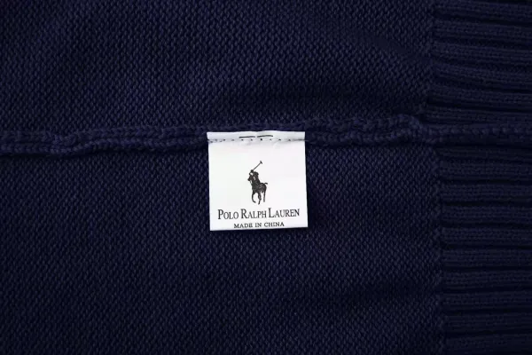 Ralph Lauren Half-Zip Knit Sweater Bright Blue - 11