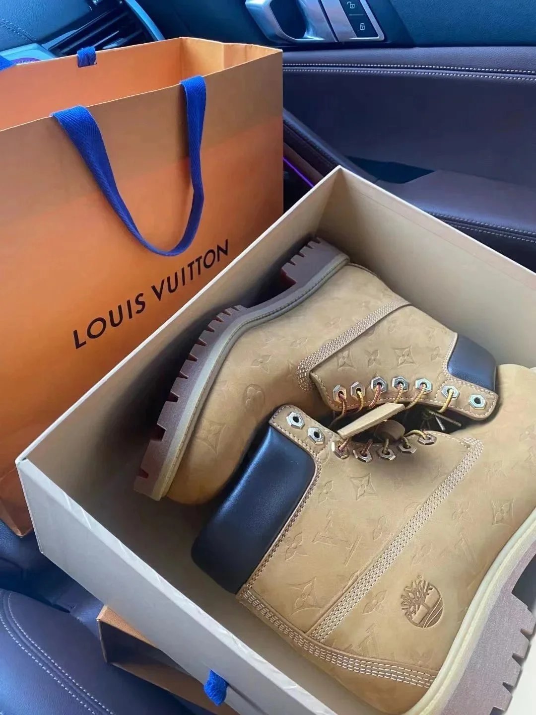Louis Vuitton x Timberland Premium 6-Inch Boot Beige Monogram Boots - 6