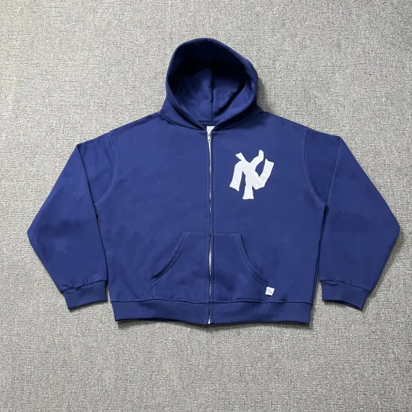 Aimé Leon Dore Satin Varsity Jacket Navy - 22