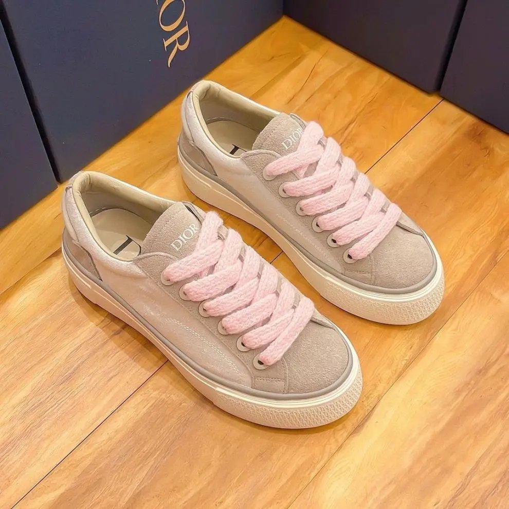 Dior B23 Multicolor Striped Suede Sneakers - 48